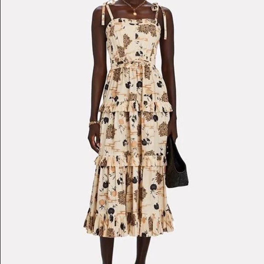 Ulla Johnson Lune Tiered Midi Dress